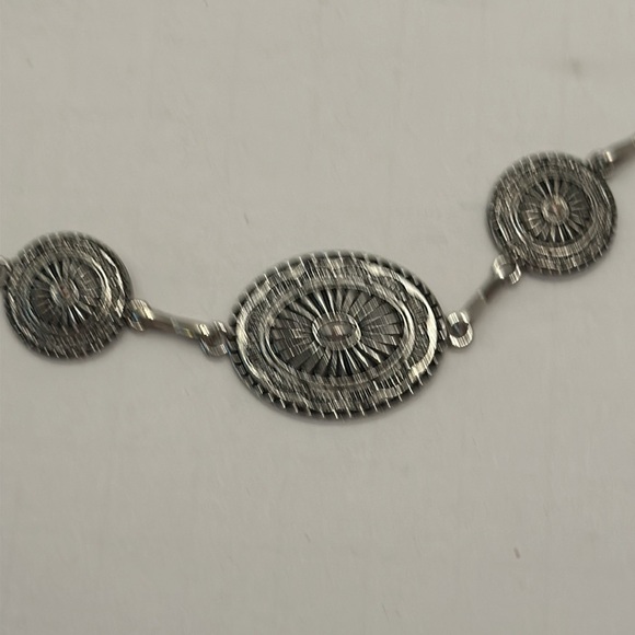 Metal Concho Waist Chain Western Cowgirl Adjustable Belt - Picture 2 of 3